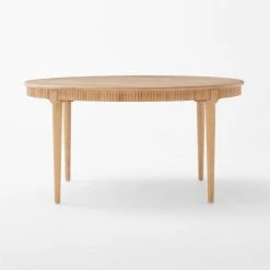 Providence 60" Round Cerused Oak Dining Table -Cb2 Pop Shop PrvdncCrdOakDngTbl60inRdSOSSF22