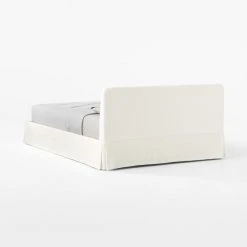 Pullover Slipcover Queen Sateen Queen Bed -Cb2 Pop Shop PulloverPleatSateenQBed3QBSSS21