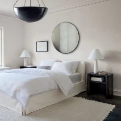 Pullover Slipcover Queen Sateen Queen Bed -Cb2 Pop Shop PulloverPleatSateenQueenBedMr21