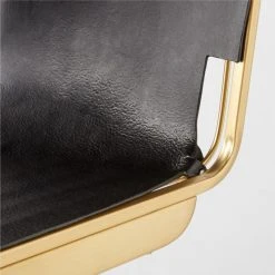 Rake Black Counter Stool Set Of 2 -Cb2 Pop Shop RakeBrassBarStoolAVSSS23 1