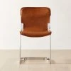 Rake Brown Leather Dining Chair -Cb2 Pop Shop RakeSaddleDiningChairSHS23
