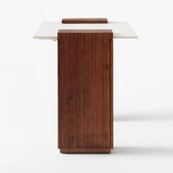 Reach White Marble-Top Desk 15 Reach White Marble-Top Desk -Cb2 Pop Shop ReachMarbleNAshDeskSDSSS23