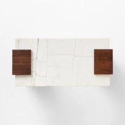 Reach White Marble-Top Desk 19 Reach White Marble-Top Desk -Cb2 Pop Shop ReachMarbleNAshDeskTOPSSS23