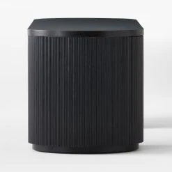 Reid Oval Black Wood Storage Desk -Cb2 Pop Shop ReidEbonizedDeskSDSSS23