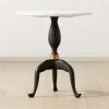 Reign Small Round Marble Dining Table -Cb2 Pop Shop ReignMrblNMtlSmDngTableSHF21