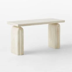 Remoli Swirled Cream Resin Desk 17 Remoli Swirled Cream Resin Desk -Cb2 Pop Shop RemoliResinDesk3QBSSS23