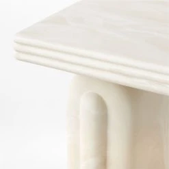 Remoli Swirled Cream Resin Desk 18 Remoli Swirled Cream Resin Desk -Cb2 Pop Shop RemoliResinDeskAVSSS23