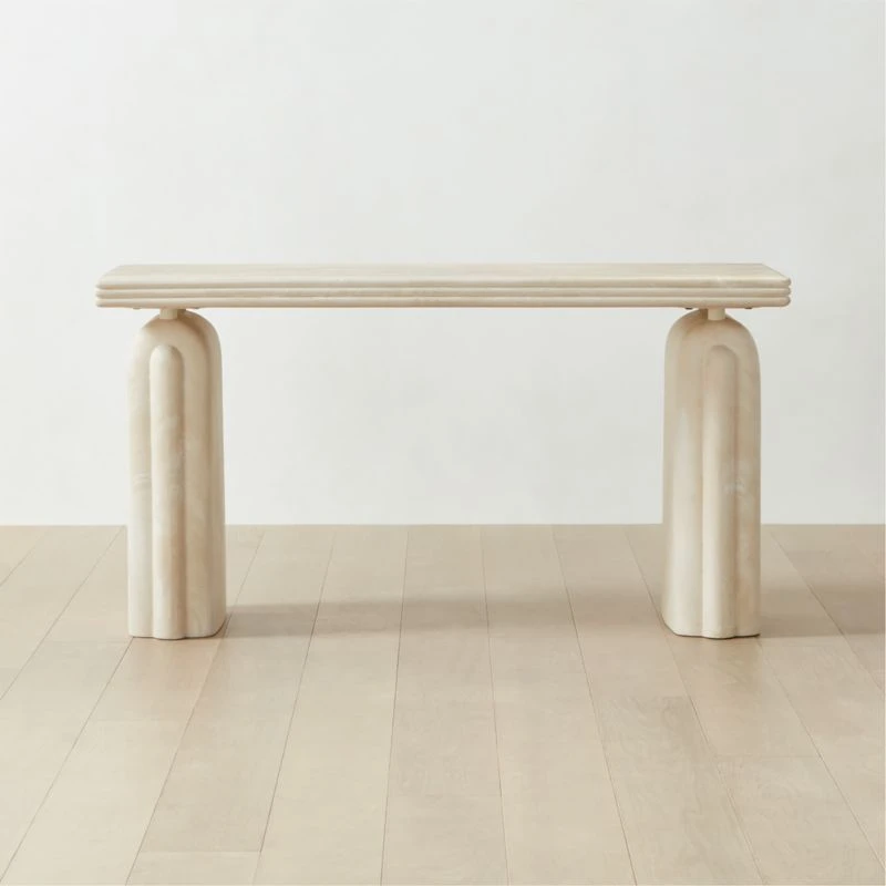 Remoli Swirled Cream Resin Desk 3 Remoli Swirled Cream Resin Desk