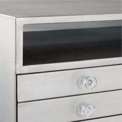 Renzo Steel 3-Drawer File Cabinet -Cb2 Pop Shop RenzoStlFlatFileCabinetAVSSS22