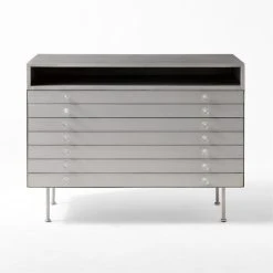 Renzo Steel 3-Drawer File Cabinet -Cb2 Pop Shop RenzoStlFlatFileCabinetSOSSS22
