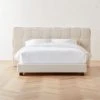 Rorke Ivory White Upholstered Queen Bed -Cb2 Pop Shop RorkeIvoryQBedSHS23
