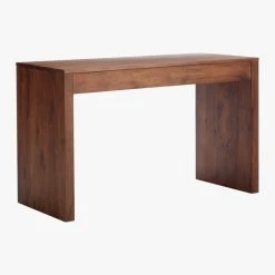 Runway 2-Drawer Acacia Wood Desk -Cb2 Pop Shop RunwayAcaciaDesk3QBS18