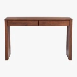 Runway 2-Drawer Acacia Wood Desk -Cb2 Pop Shop RunwayAcaciaDeskS18