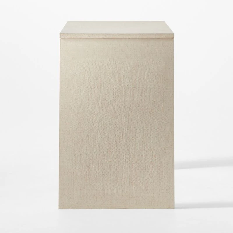 Runway 2-Drawer Lacquered Grasscloth Desk 7 Runway 2-Drawer Lacquered Grasscloth Desk - Image 5