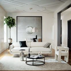 Stature Ivory Dining Armchair -Cb2 Pop Shop RykerWhiteVelvetSofaMR21