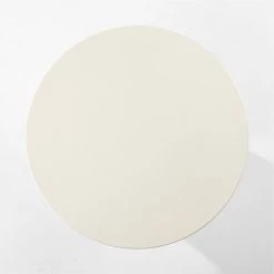 Sannois Round Lacquered Linen White Dining Table -Cb2 Pop Shop SannoisLcqrdLnDnngTableTOPSSS22