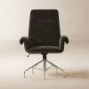 Saviti Black Velvet Office Chair