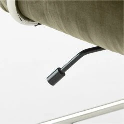 Saviti Olive Velvet Office Chair -Cb2 Pop Shop SavitiOliveVlvtOffcChairAV2SSF22