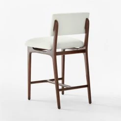 Selby White Upholstered Counter Stool -Cb2 Pop Shop SelbySnowCounterStool3QBSSF22