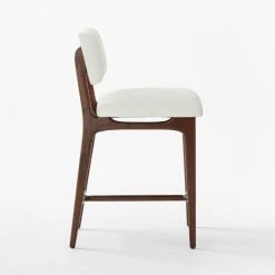 Selby White Upholstered Counter Stool Set Of 2 -Cb2 Pop Shop SelbySnowCounterStoolSDSSF22 1