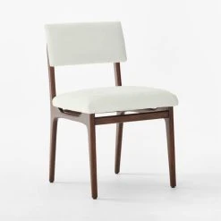 Selby White Upholstered Dining Chair -Cb2 Pop Shop SelbySnowDiningChair3QSSF22 1