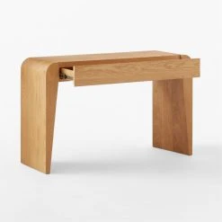 Selena Wood Vanity Table 14 Selena Wood Vanity Table -Cb2 Pop Shop SelenaOakVanity3QAVSSS23