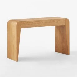 Selena Wood Vanity Table 13 Selena Wood Vanity Table -Cb2 Pop Shop SelenaOakVanity3QSSS23