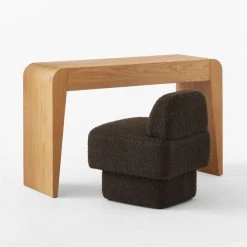 Selena Wood Vanity Table 12 Selena Wood Vanity Table -Cb2 Pop Shop SelenaOakVanityAV2SSS23