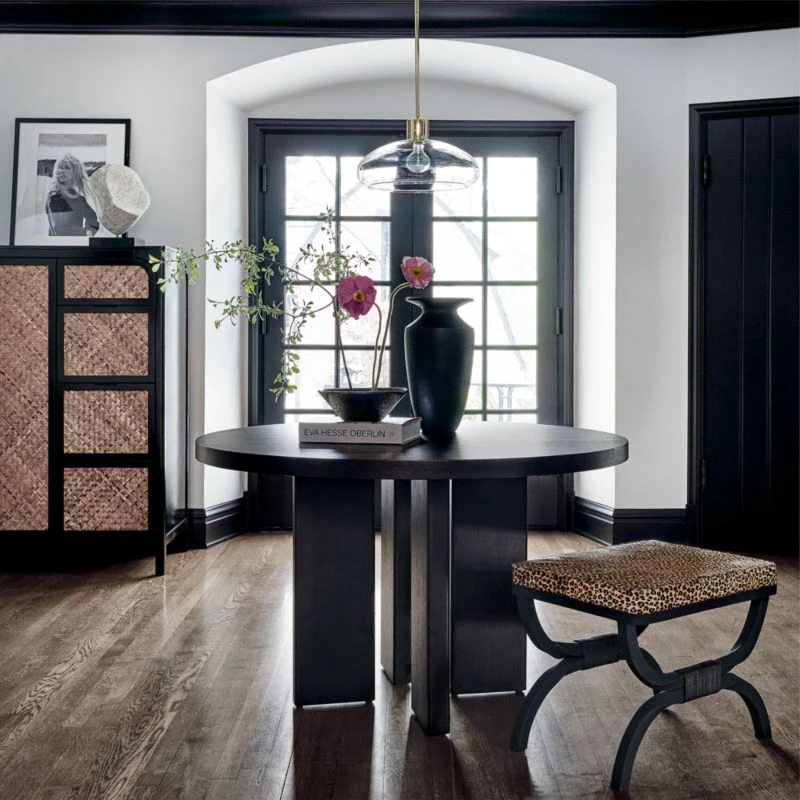 Shadow Blackened Wood Dining Table 4 Shadow Blackened Wood Dining Table - Image 2