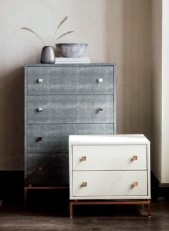 2-Drawer Ivory Shagreen Nightstand -Cb2 Pop Shop ShagreenEmbossedBedroomJN19