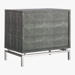 2-Drawer Grey Shagreen Nightstand 19 2-Drawer Grey Shagreen Nightstand -Cb2 Pop Shop ShagreenEmbossedNightstand3QAV2F16