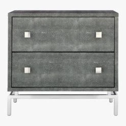 2-Drawer Grey Shagreen Nightstand 14 2-Drawer Grey Shagreen Nightstand -Cb2 Pop Shop ShagreenEmbossedNightstandF16