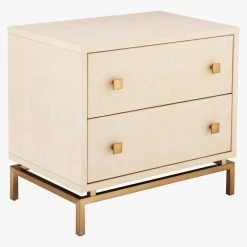 2-Drawer Ivory Shagreen Nightstand -Cb2 Pop Shop ShagreenEmbsdNghtstndIvry3QFS18