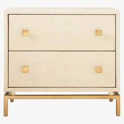 2-Drawer Ivory Shagreen Nightstand -Cb2 Pop Shop ShagreenEmbsdNghtstndIvryS18