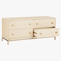 Ivory Shagreen Embossed Low Dresser -Cb2 Pop Shop ShagreenEmbssdLwDrssrIvry3QS18