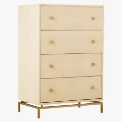 Ivory Shagreen Embossed Tall Chest -Cb2 Pop Shop ShagreenEmbssdTllChstIvry3QS18