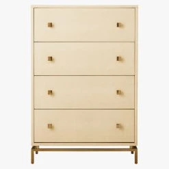 Ivory Shagreen Embossed Tall Chest -Cb2 Pop Shop ShagreenEmbssdTllChstIvryS18