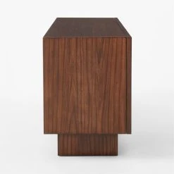 Shutter High-Gloss Walnut Wood Media Console -Cb2 Pop Shop ShutterMediaCredenzaSDSSS23