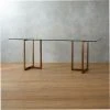 Silverado Brass 80" Rectangular Dining Table -Cb2 Pop Shop SilveradoBrassRectangularDiningTable80inSHS16 1x1