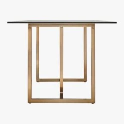 Silverado Brass 80" Rectangular Dining Table -Cb2 Pop Shop SilveradoBrsRctDiningTable80inSdS16
