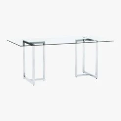 Silverado Chrome 80" Rectangular Dining Table -Cb2 Pop Shop SilveradoRectTable3QS14