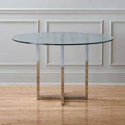 Silverado Chrome 47" Round Dining Table