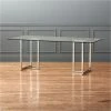 Silverado Chrome 80" Rectangular Dining Table -Cb2 Pop Shop SilveradoTableRectangular80inChromeSHS16 1x1