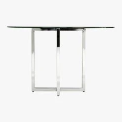 Silverado Chrome 72" Rectangular Dining Table -Cb2 Pop Shop SilveradoTableRoundSdS7