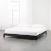 Simple Black Metal King Platform Bed