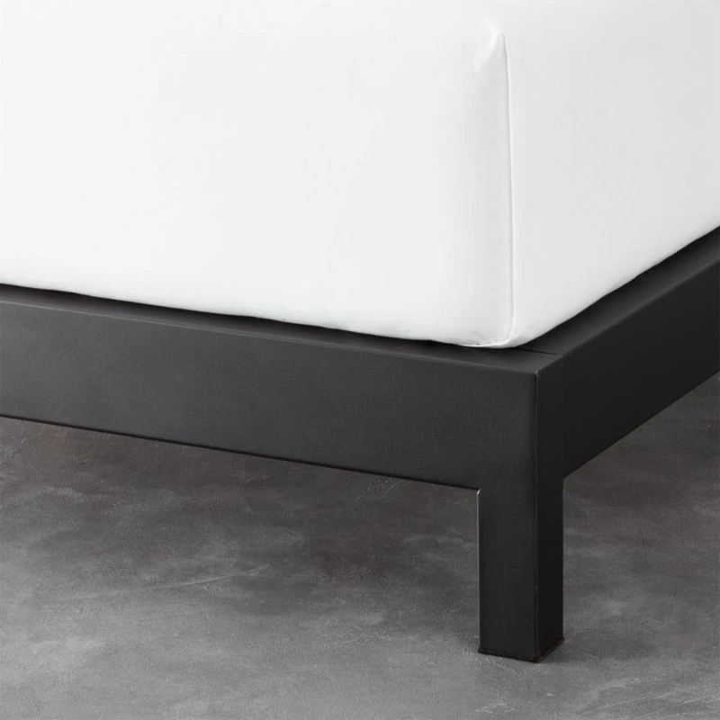 Simple Black Metal King Platform Bed 8 Simple Black Metal King Platform Bed - Image 6