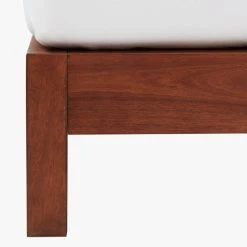 Simple Acacia Wood Bed Base -Cb2 Pop Shop SimpleWoodBsAVF18