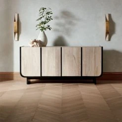 Sion White-Washed Teak Wood Credenza -Cb2 Pop Shop SionWhiteWashTeakCredenzaJL20 1x1