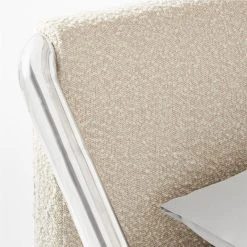 Sojourn Ogo Ivory Boucle Queen Bed -Cb2 Pop Shop SoujournOgoNatQBedAVSSF21