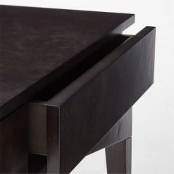 Spillo 2-Drawer Black Burl Wood Desk 19 Spillo 2-Drawer Black Burl Wood Desk -Cb2 Pop Shop SpilloBurlWoodDeskAVSSF22